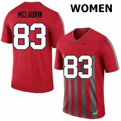 NCAA Ohio State Buckeyes Women's #83 Terry McLaurin Throwback Nike Football College Jersey AZY8145VU